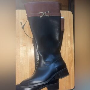 Liz Claiborne Black and Brown Boots